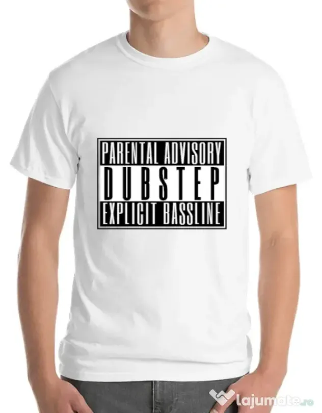Tricou ADLER barbat Explicit bassline Alb