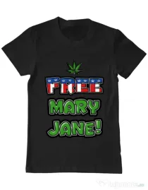 Tricou ADLER barbat Free Mary Jane Negru