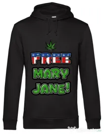 Hoodie barbat cu gluga Free Mary Jane Negru