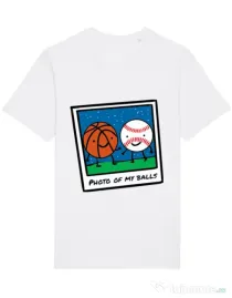 Tricou STANLEY STELLA barbat Photo of my balls Alb