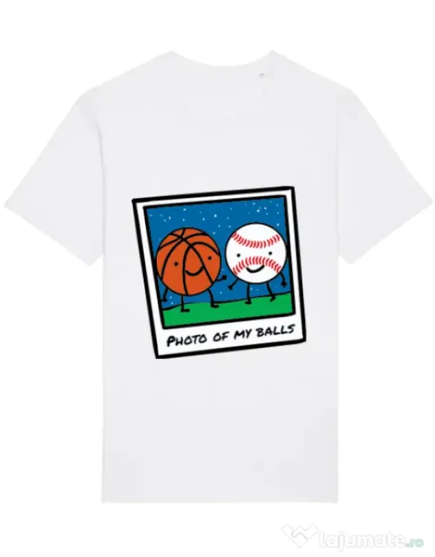 Tricou STANLEY STELLA barbat Photo of my balls Alb