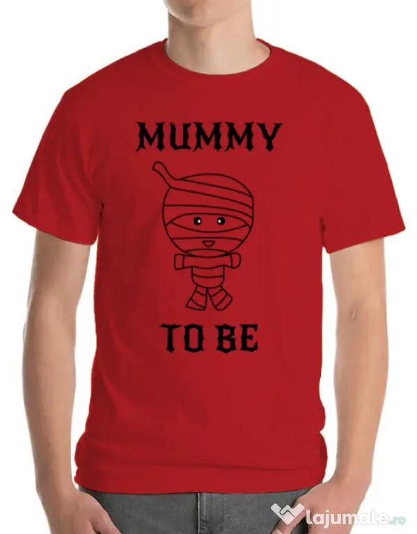 Tricou ADLER barbat Mummy to be boy Rosu