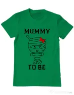 Tricou ADLER barbat Mummy to be girl Verde mediu