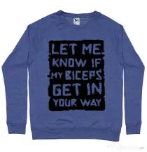 Bluza ADLER barbat My biceps Albastru melanj