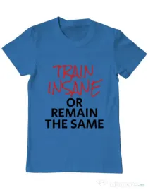 Tricou ADLER barbat Train insane Albastru azuriu