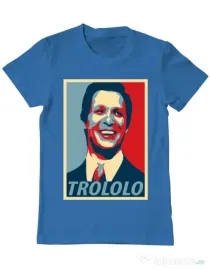 Tricou ADLER barbat Trololo Albastru azuriu