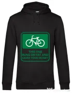Hoodie barbat cu gluga Bicycle Negru