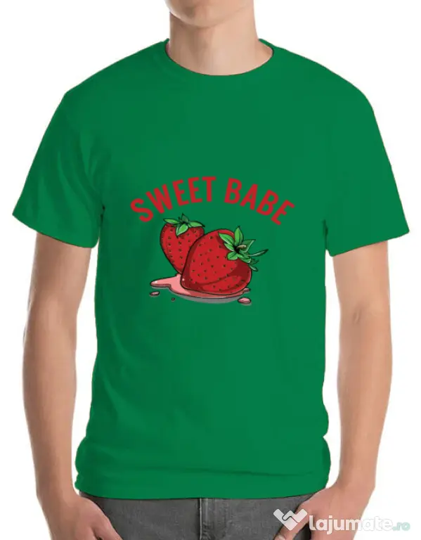 Tricou ADLER barbat Sweet babe Verde mediu