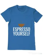 Tricou ADLER barbat Espresso yourself Albastru azuriu