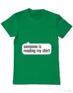 Tricou ADLER barbat Reading my shirt Verde mediu
