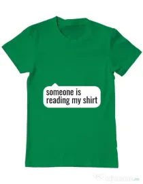Tricou ADLER barbat Reading my shirt Verde mediu