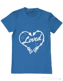 Tricou ADLER barbat Loved Albastru azuriu
