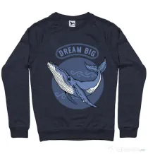 Bluza ADLER barbat Dream big Denim inchis