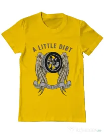 Tricou ADLER barbat A little dirt Galben