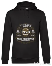 Hoodie barbat cu gluga Vintage since Negru