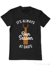 Tricou ADLER barbat Beer season Negru