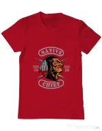 Tricou ADLER barbat Native chief Rosu