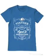 Tricou ADLER barbat Aged to perfection Albastru azuriu