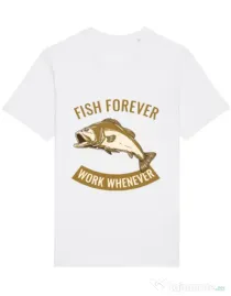 Tricou STANLEY STELLA barbat Fish forever Alb