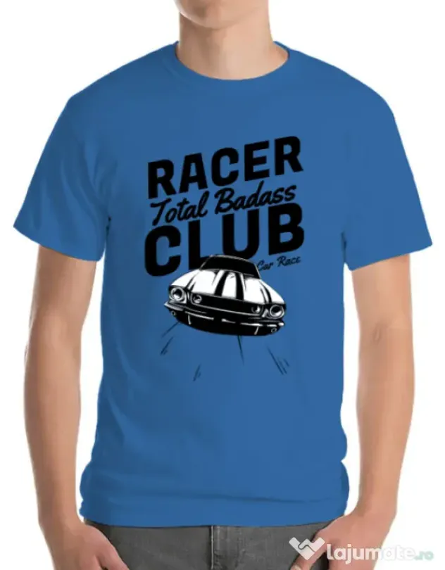 Tricou ADLER barbat Total badass Albastru azuriu
