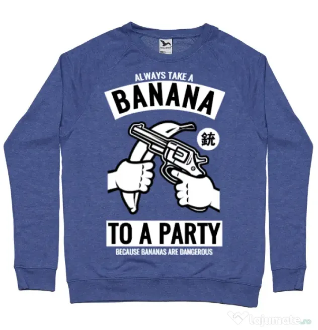 Bluza ADLER barbat Banana Party Albastru melanj
