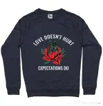 Bluza ADLER barbat Love doesn’t hurt Denim inchis