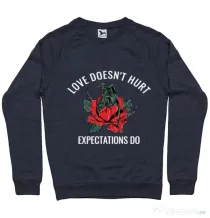 Bluza ADLER barbat Love doesn’t hurt Denim inchis