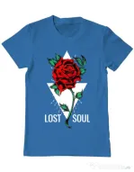 Tricou ADLER barbat Lost soul Albastru azuriu