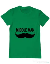 Tricou ADLER barbat Middle man Verde mediu