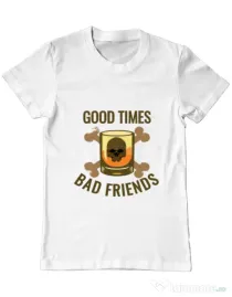 Tricou ADLER barbat Good times Alb