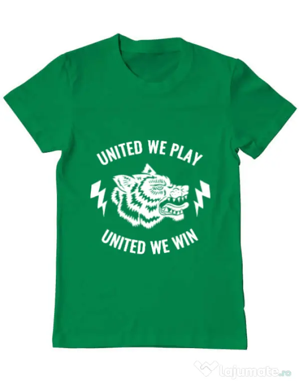 Tricou ADLER barbat United we play Verde mediu