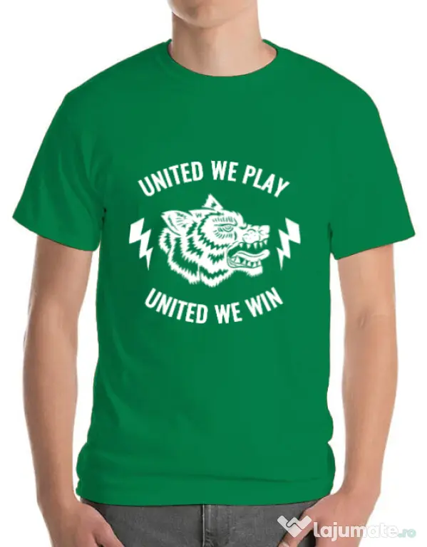 Tricou ADLER barbat United we play Verde mediu