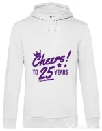 Hoodie barbat cu gluga Cheers Alb
