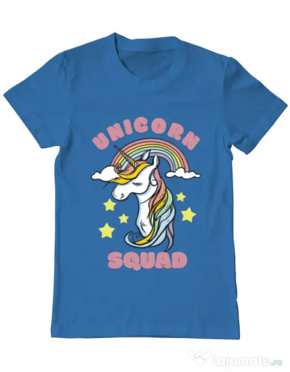 Tricou ADLER barbat Unicorn squad Albastru azuriu