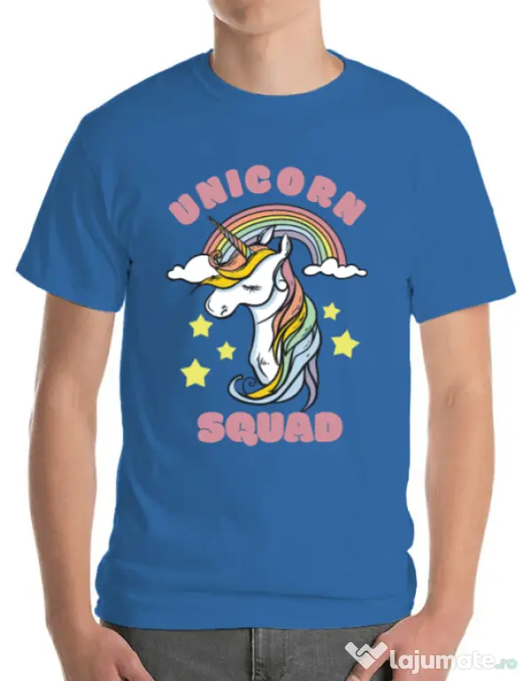 Tricou ADLER barbat Unicorn squad Albastru azuriu