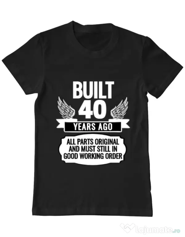 Tricou ADLER barbat Original parts Negru