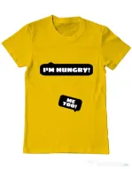 Tricou ADLER barbat Hungry Mommy Galben
