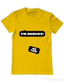 Tricou ADLER barbat Hungry Mommy Galben