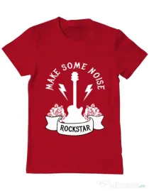 Tricou ADLER barbat Make some noise Rosu