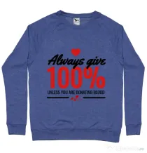 Bluza ADLER barbat Always give Albastru melanj
