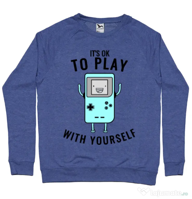 Bluza ADLER barbat Playing with yourself Albastru melanj