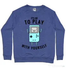 Bluza ADLER barbat Playing with yourself Albastru melanj