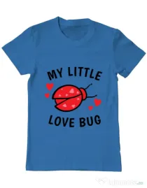 Tricou ADLER barbat My little love bug Albastru azuriu