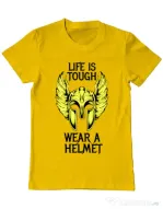 Tricou ADLER barbat Life is tough Galben