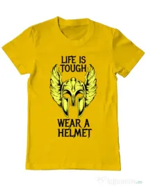 Tricou ADLER barbat Life is tough Galben