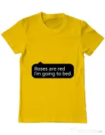 Tricou ADLER barbat Roses are red Galben