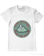 Tricou ADLER barbat Stay outside Alb