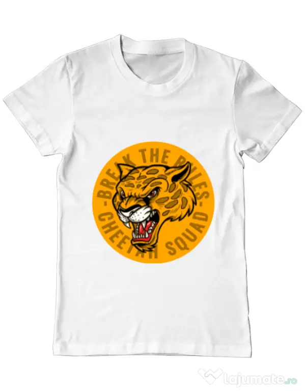 Tricou ADLER barbat Break the rules Alb