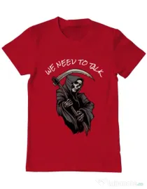 Tricou ADLER barbat We need to talk Rosu