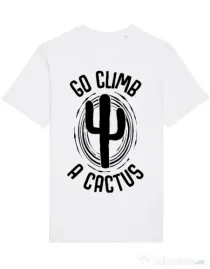 Tricou STANLEY STELLA barbat Go climb a cactus Alb